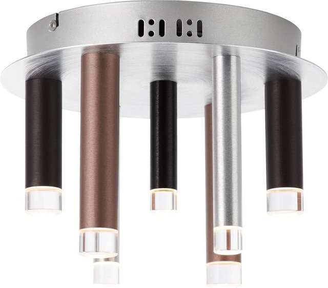 Brilliant LED Deckenleuchte Cembalo 7-flammig in Braun und Schwarz aus Aluminium, dimmbar - Bild 2