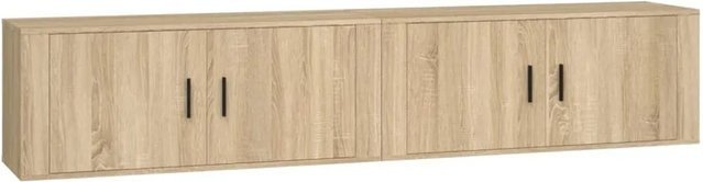 vidaXL TV-Wandschränke 2er-Set Sonoma-Eiche, Farbe Braun, B/T/H: 100 x 34,5 x 40 cm - Bild 1