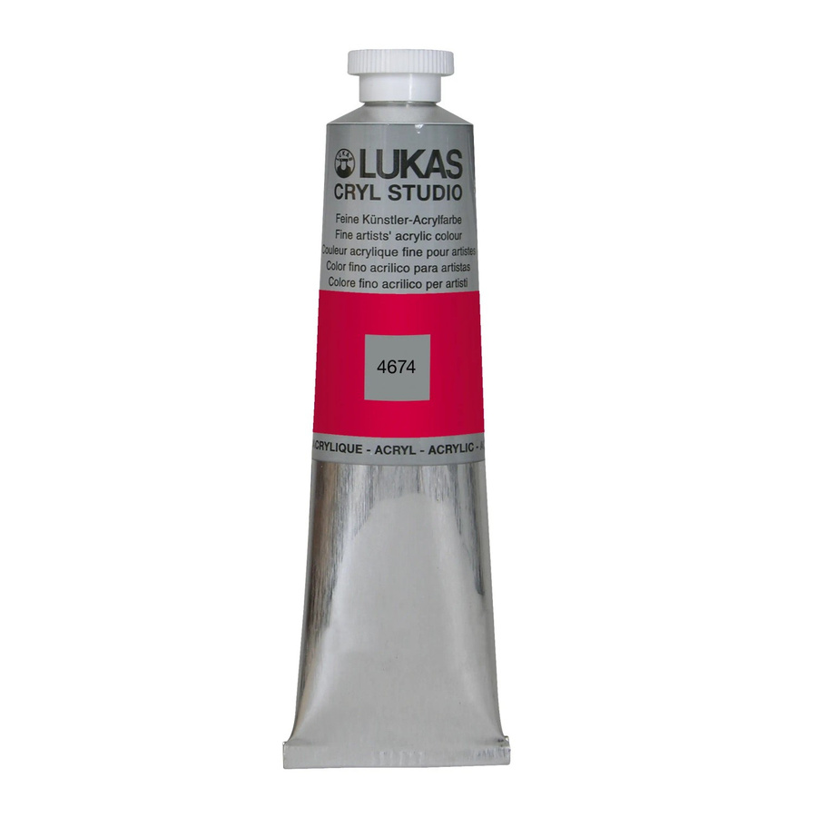 Lukas Cryl Studio Premium-Acrylfarbe Kadmiumrot dunkel (imit.) 75 ml - Bild 2