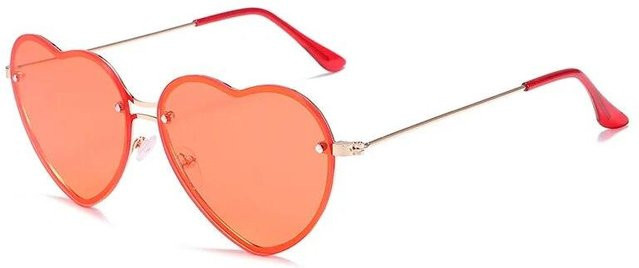 NATAWA Sonnenbrille, randlos, Metall, orange, Damen - Bild 1