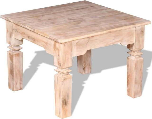 vidaXL Couchtisch aus Akazienholz in Braun, quadratisch, B/T/H: 60 x 60 x 45 cm - Bild 1