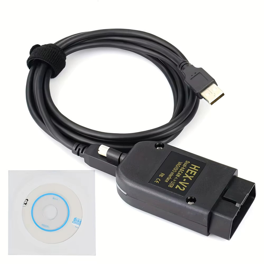 VCDS HEX V2 Diagnosegerät für VW, Audi, Skoda und Seat mit V25.3 Update in Schwarz - Bild 4