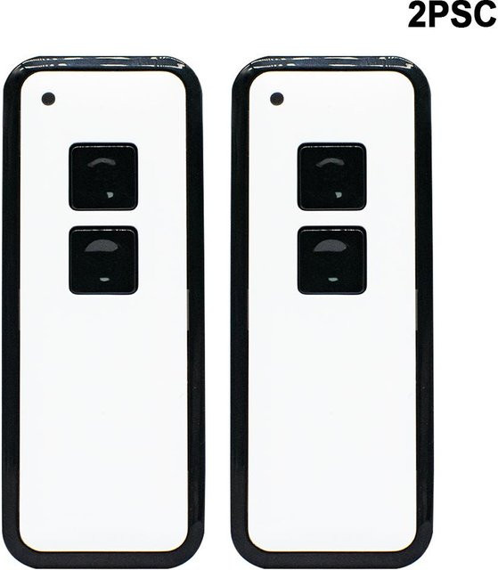 2 Stück Novoferm Mini-Novotron 522 524 R Code Schlüsselanhänger Sender für Garagentore, 433,92 MHz, Weiß - Bild 1