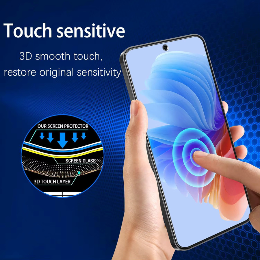 4 Stück Displayschutzglas für OPPO A74 und OPPO A74 5G, gehärtetes Glas, transparent - Bild 5