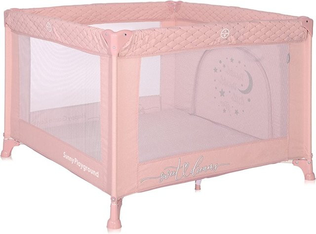 Lorelli Reiselaufstall Sunny faltbar mit Matratze und Tragetasche pink - Bild 1