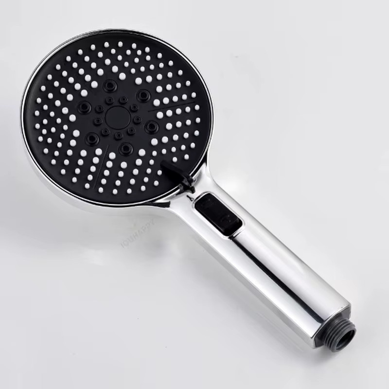 IOUHAPPY Handbrause Duschkopf mit 5 Strahlmodi in Chrom und Silber, Durchmesser: 26,0 cm - Bild 5