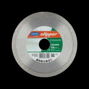 Norton Diamantscheibe Standard Ceramic für Fliesen, Farbe: Silber, Durchmesser: 125 mm - Bild 1