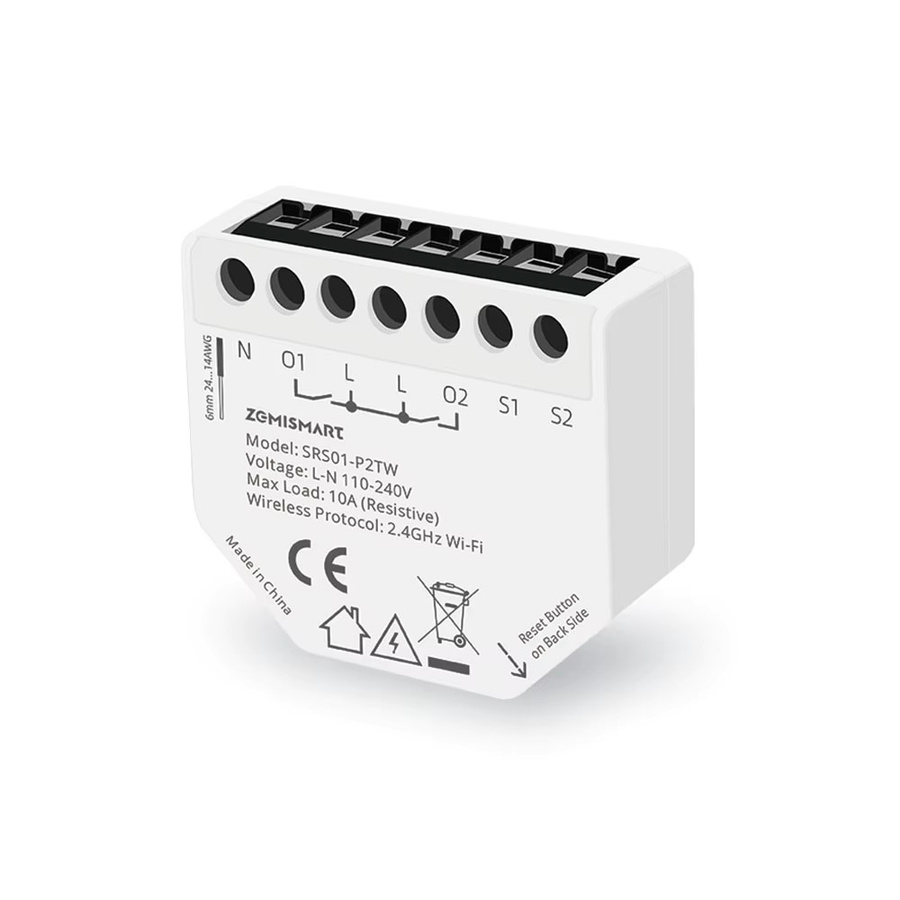 Zemismart WiFi Smart Relay Mini Switch Modul mit Power Monitor, 1-Gang, Weiß, kompatibel mit Tuya Smart und Smart Life App - Bild 6
