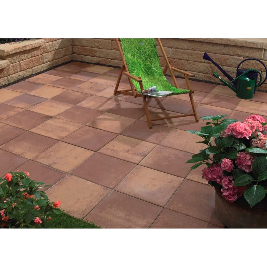 Terrassenplatte Beton Florenz Terra in Braun und Multicolour, B/T/H: 40 x 40 x 5 cm - Bild 2