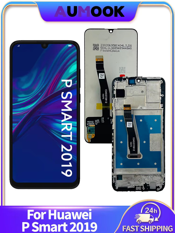 Huawei P Smart 2019 LCD Display Touchscreen Digitizer mit Rahmen in Schwarz für POT-LX1 und POT-LX3 zur Reparatur - Bild 7