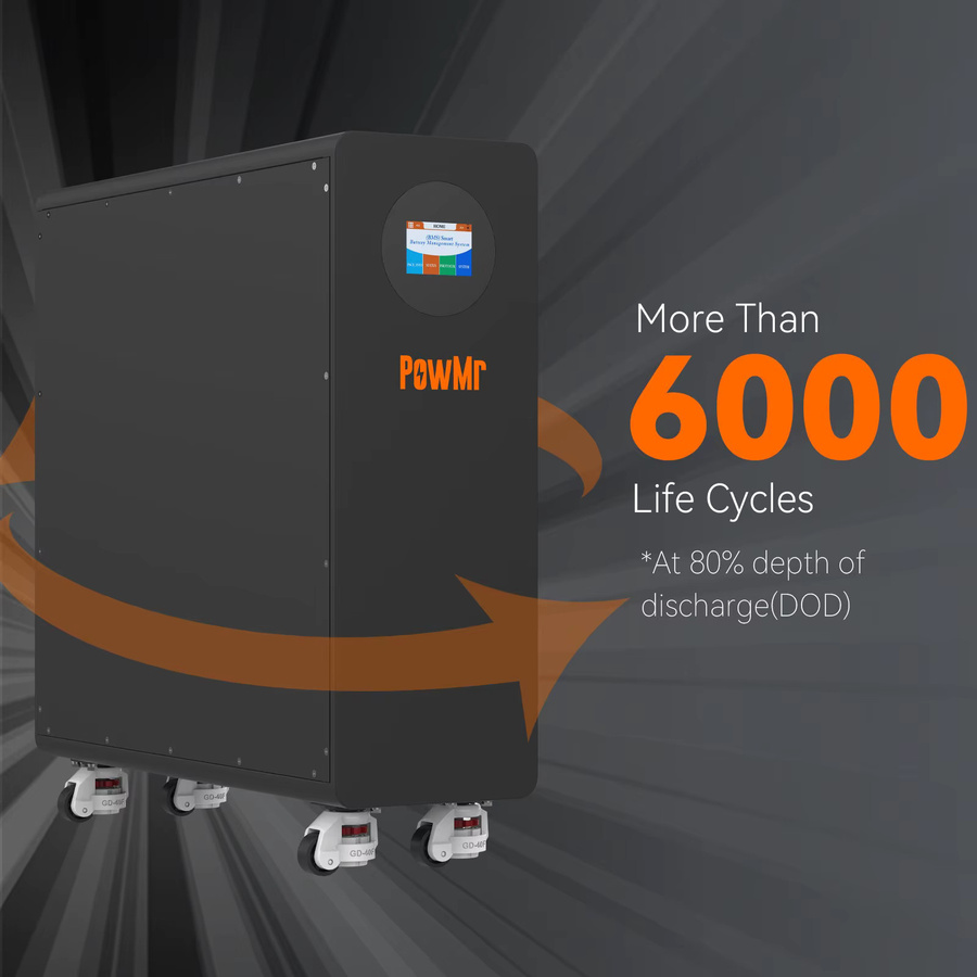PowMr LiFePO4 48V 300Ah 16kWh Lithium Solar Batterie mit BMS und RS485 für Home Storage - Bild 2
