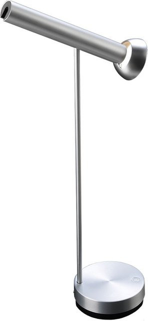 Baltensweiler Topoled T LED-Tischleuchte aus eloxiertem Aluminium in Silber mit dimmbarer warmweißer Beleuchtung (2700K) - Bild 1