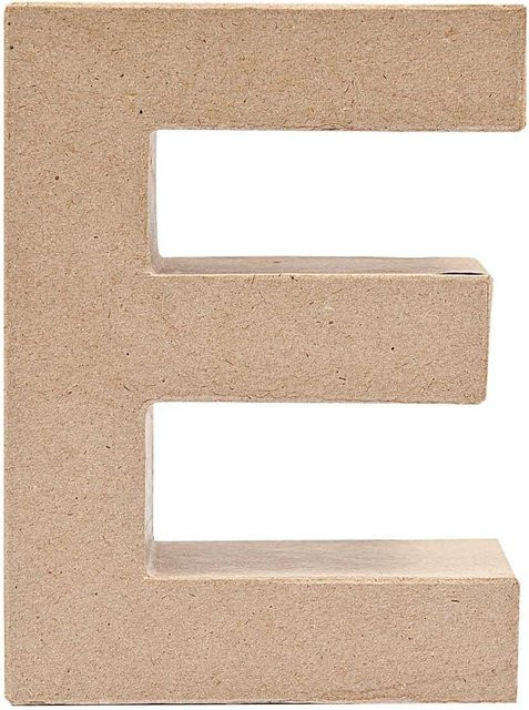 Rico Design 3D Papp-Buchstabe E stehend für die Tischdekoration, Höhe: 17,5 cm - Bild 1