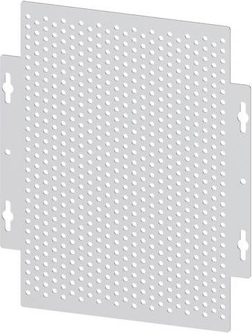 Siemens ALPHA Einbausatz 8GK44522KK12 mit gelochter Montagplatte in Silber, B: 25 cm, H: 30 cm - Bild 1