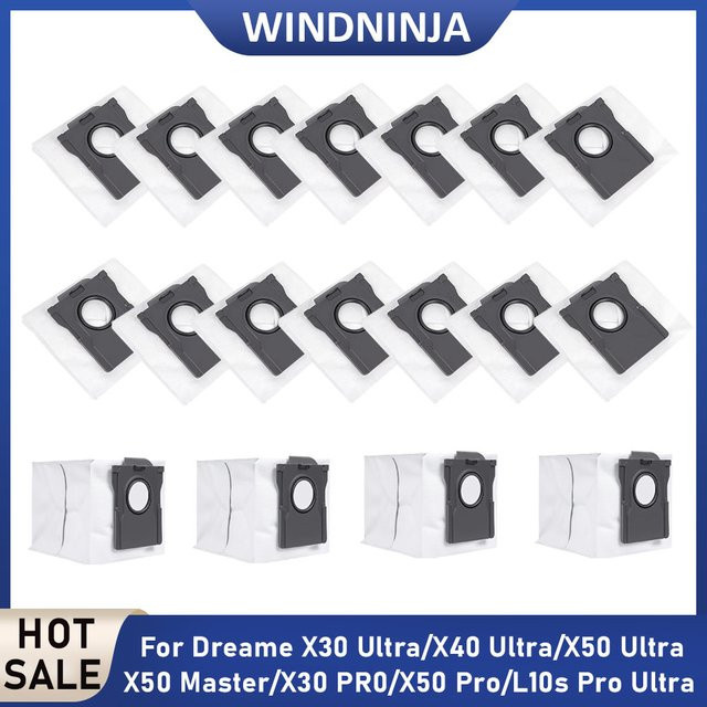 Dreame Staubbeutel-Ersatzteile in Weiß für Roboterstaubsauger X50, X30, X40 Pro, X30, X40, X50 Ultra, L10s, L30s, L40, L50 Ultra sowie S10, S30 Pro Ultra - Bild 1