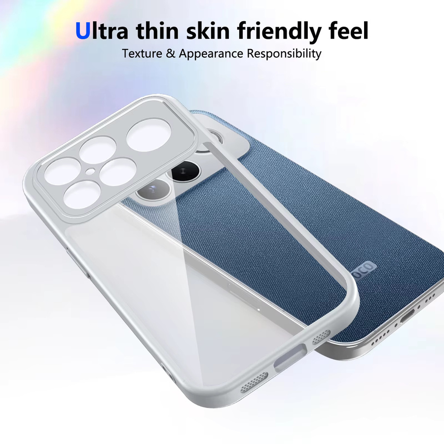 Stoßfeste Silikon Schutzhülle für Xiaomi Poco F8 Ultra 5G in Transparent oder Schwarz mit Air-Kissen-Technologie und matter Rückseite - Bild 2