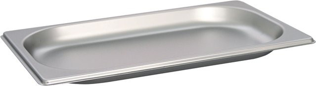 Schneider GN 1/4 Gastronormbehälter aus Edelstahl in Silber, Volumen: 0,4 l, Höhe: 2 cm - Bild 1