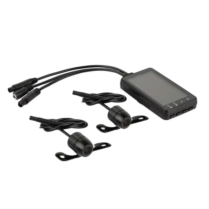 Schwarze 5.0MP Action Camera mit 3-Zoll-LCD und Dual-Action-Objektiv, IP65 wasserdichte Motorrad DVR Videorekorder - Bild 3