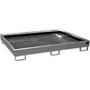 Bauer Südlohn Regalwanne RW 1800 PE mit PE-Einsatz aus Stahl, Mausgrau, B/T/H: 131,5 x 102 x 25,5 cm - Bild 2