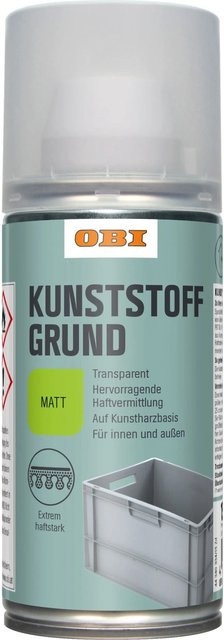 OBI Kunststoff-Grundierung Spray Transparent Matt 150 ml - Bild 1