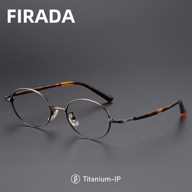 FIRADA 00236-C Korrektionsbrille, oval, Vollrand, braun, Damen - Bild 1
