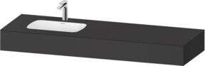 Duravit Qatego Einbauwaschtisch-Möbel-Set in Grau Matt, B/T/H: 160 x 55 x 17 cm - Bild 1