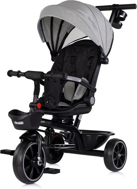 Chipolino Tricycle Max Sport 2 in 1 Dreirad grau schwarz ab 18 Monaten - Bild 1