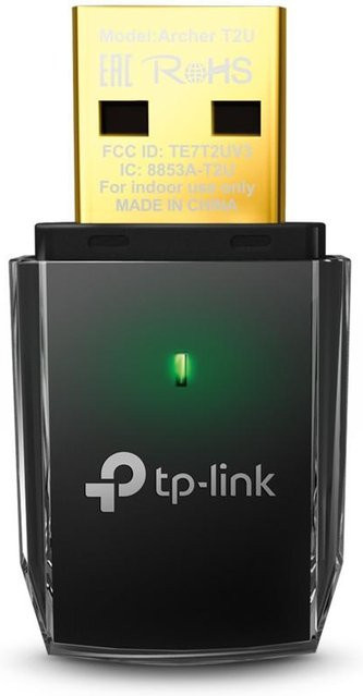 TP-Link Archer T2U V3.0 AC600 Dualband WLAN Stick in Schwarz - Bild 1