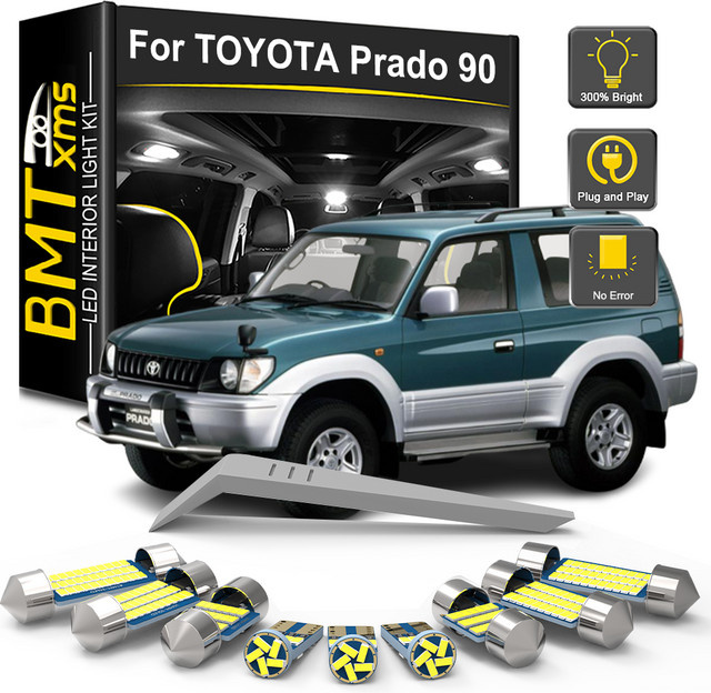 BMTxms Canbus LED Innenbeleuchtung Set für Toyota Prado 90 in Weiß - Bild 1