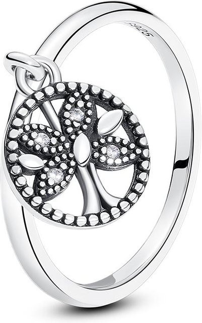 YULIN Ring 925 Silber, Roségold, Kristall, Zirkonia, Damen - Bild 1