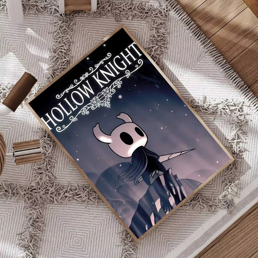 Hollow Knight Anime Poster von Rastar, selbstklebende Wandkunst aus weißem Kraftpapier in Mehrfarbig, rechteckig - Bild 4