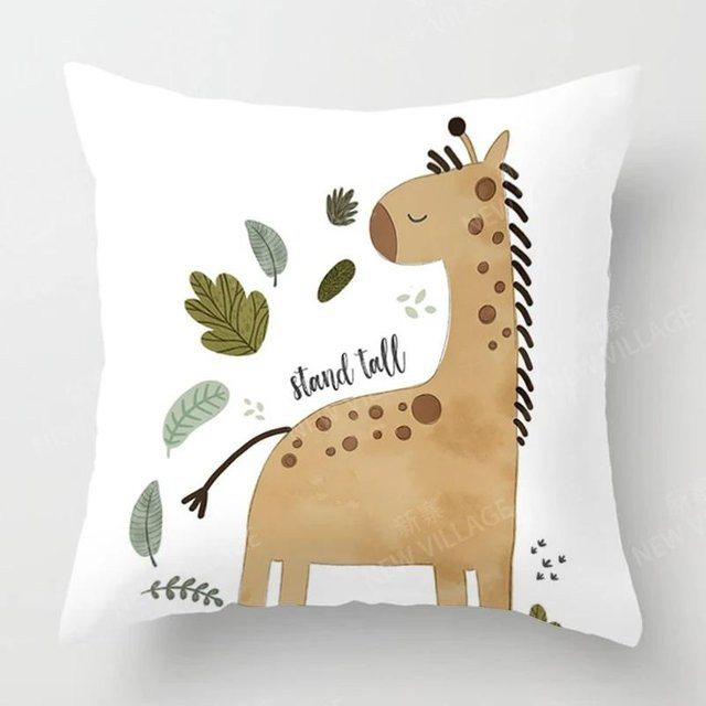Kissenbezug mit niedlichen Tiermotiven Sei Du Selbst für Sofa und Schlafzimmer, B/B: 18 x 18 cm - Bild 1