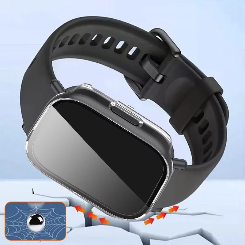 FancyWrist Armband und Displayschutzgehäuse, Silikon, Schwarz, Unisex - Bild 2