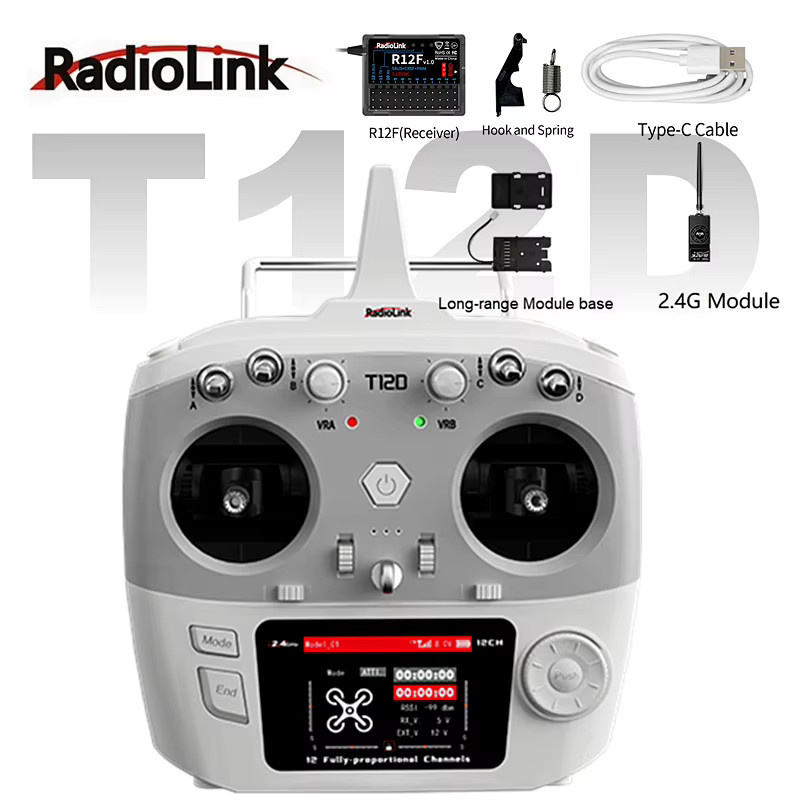 RadioLink T12D T16D Fernbedienung mit Empfänger für UAV FPV Ferngesteuerte Autos und Roboter mit ELRS Unterstützung - Bild 1