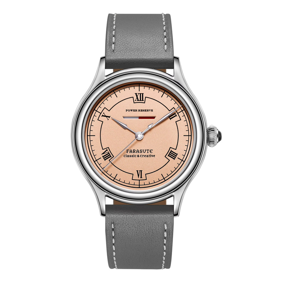 FARASUTE Armbanduhr, Handaufzug, Edelstahl, Saphirglas, Herren - Bild 5