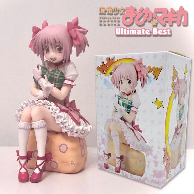 Bandai Anime Figur Puella Magi Madoka Magica PVC Modell in Pink, Höhe: 14 cm - Bild 1