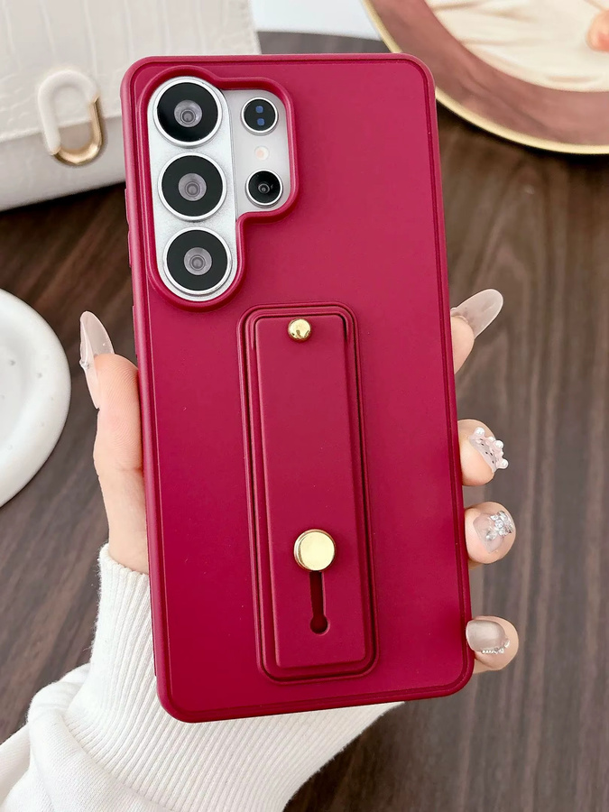 Luxuriöse Handgelenkriemen-Handyhülle mit Schutzabdeckung und Stoßfänger für Samsung Galaxy S26 S25 S24 S23 S22 Ultra Plus - Bild 4