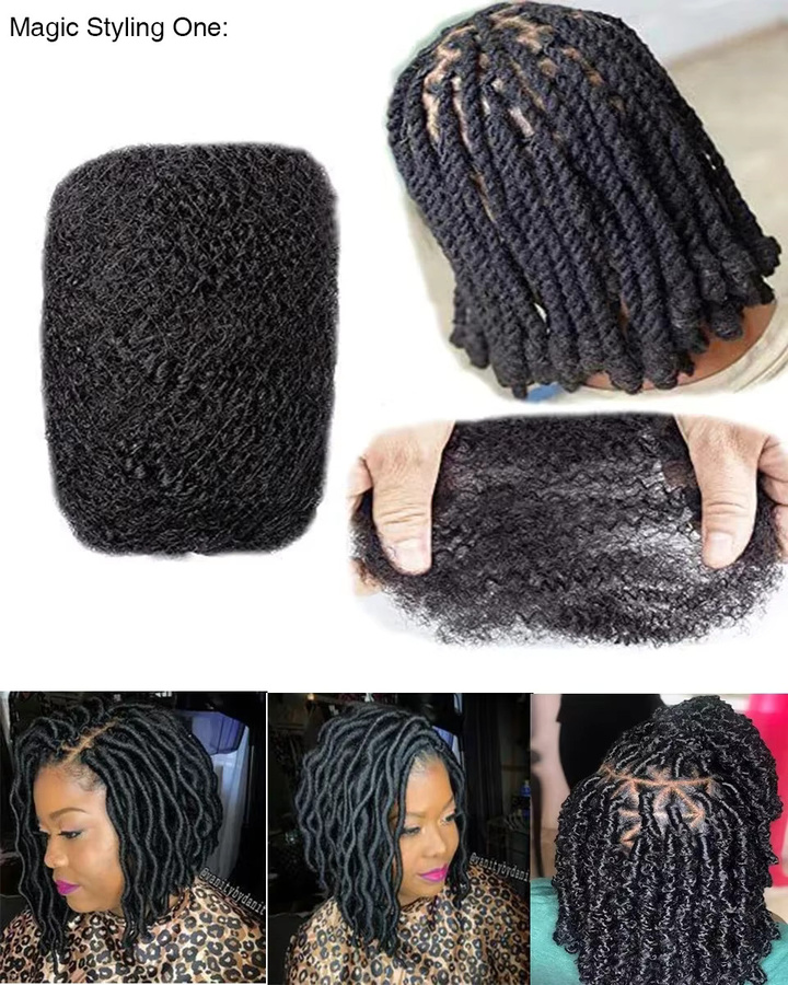 htonicca Dreadlock-Erweiterungen, 100 % Echthaar, 30 g, Unisex - Bild 4