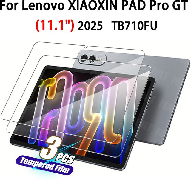 Lenovo XIAOXIN PAD Pro GT (11,1 Zoll) 2025 Displayschutzfolie aus gehärtetem Glas, transparent, HD, 9H kratzfest - Bild 1