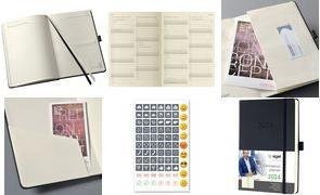Sigel Conceptum Buchkalender 2024 Tageskalender Schwarz Hardcover DIN A6 B/H: 10,8 x 15,1 cm - Bild 1