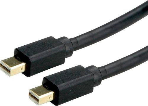 Roline Mini DisplayPort Anschlusskabel Schwarz, Länge: 2,00 m - Bild 1