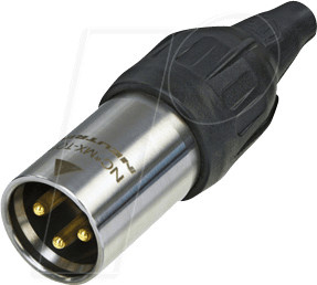 Neutrik XLR-Kabelstecker NC3MX-TOP 3-polig in Silber - Bild 1