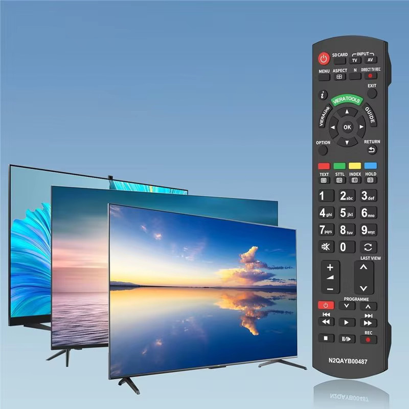 FEDI Universal-Fernbedienung für Panasonic TV, kompatibel mit Plasma, Viera, HDTV, 3D und LED Fernsehern, Farbe: Schwarz - Bild 3
