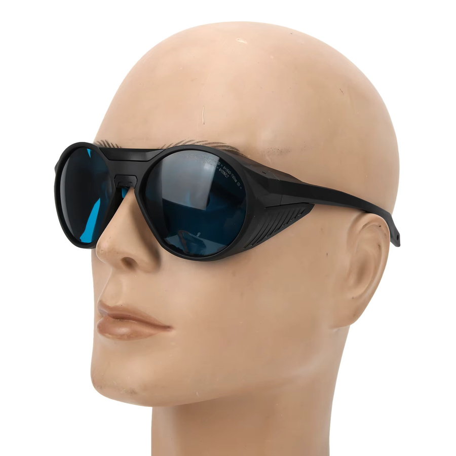 Laserschutzbrille Augenschutzausrüstung in Schwarz für die Wellenlängen 180-430 nm, 630-640 nm, 640-740 nm und 740-750 nm - Bild 3