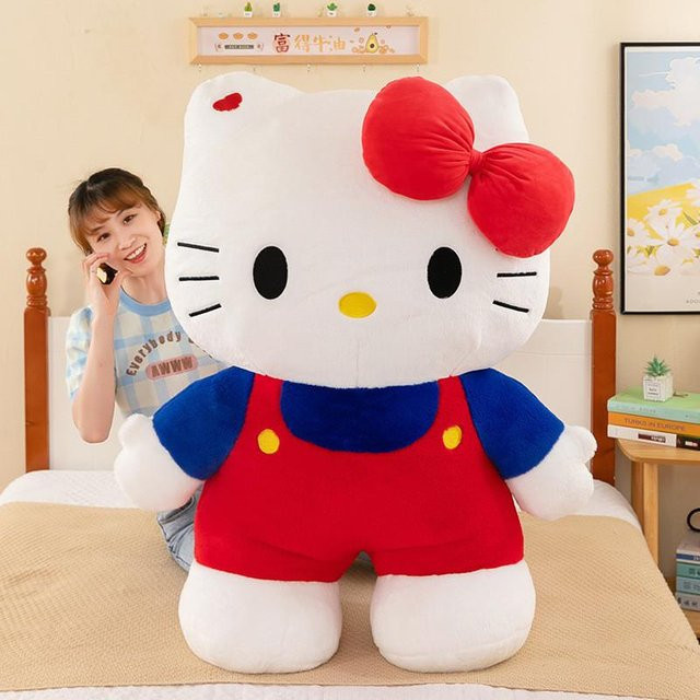 DewBloom Hello Kitty Plüschtier, rot, 80cm - Bild 1