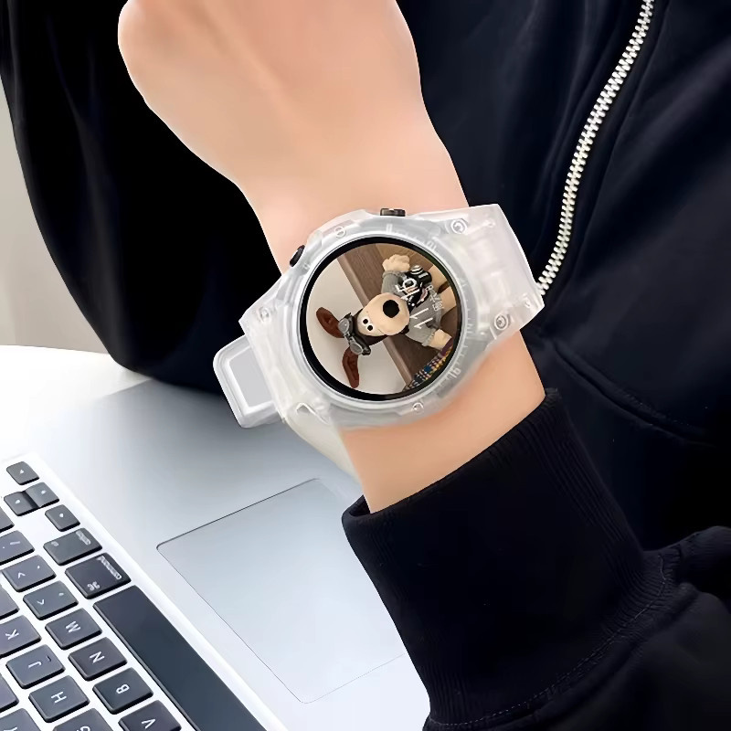 JBAILI Uhrenarmband mit Hülle, TPU, Weiß, Samsung Galaxy Watch 4/5/6/7 - Bild 2