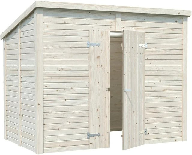 Palmako Elementhaus Leif Gartenhaus aus Fichtenholz mit Pultdach in Braun B/H/T: 280 x 230 x 170 cm - Bild 1