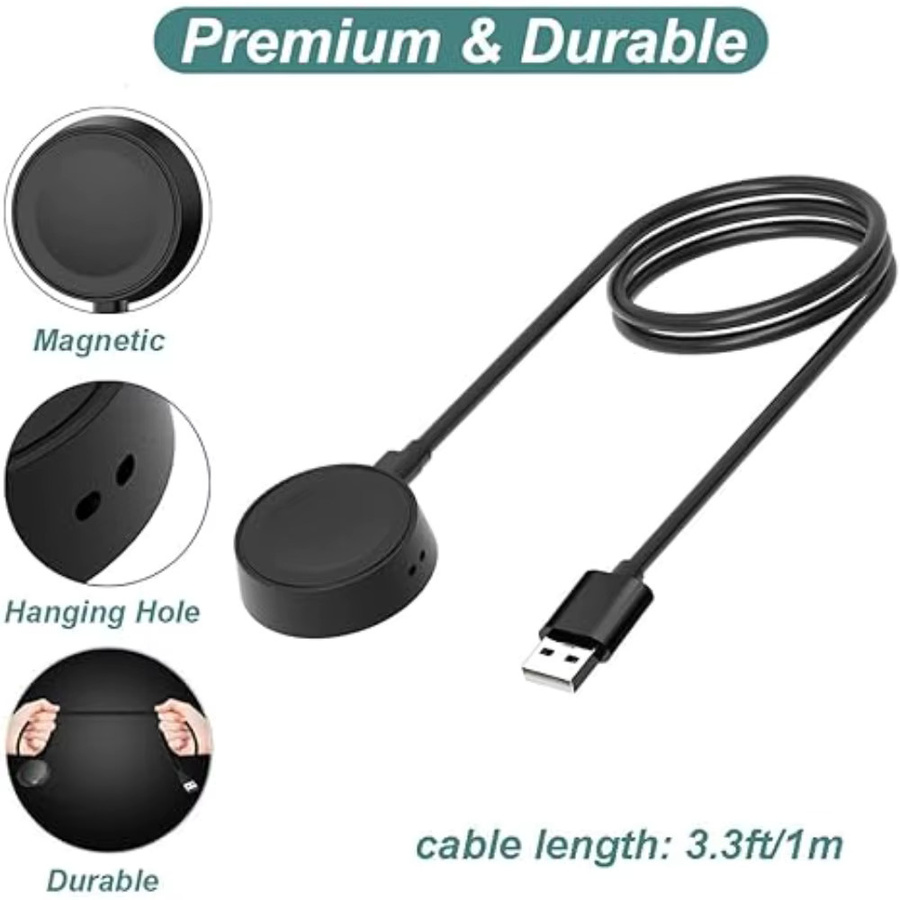 Samsung Smartwatch Ladegerät Kabel, Schwarz, USB-C - Bild 3