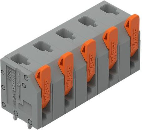 WAGO 2601-3305 Leiterplattenklemme Grau 50 Stück - Bild 1