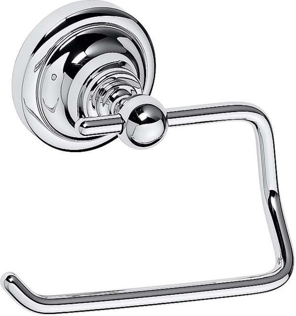 Brillantbad BETRO Papierrollenhalter aus Messing in Chrom, B/T/H: 13,5 x 10,0 x 9,0 cm - Bild 1